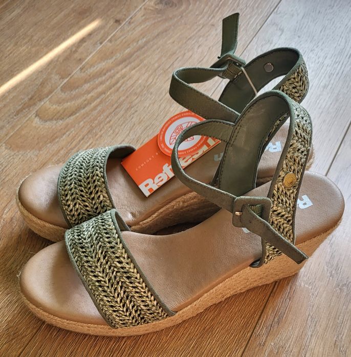 Buty na koturnie Refresh, boho, 40, nowe z metką