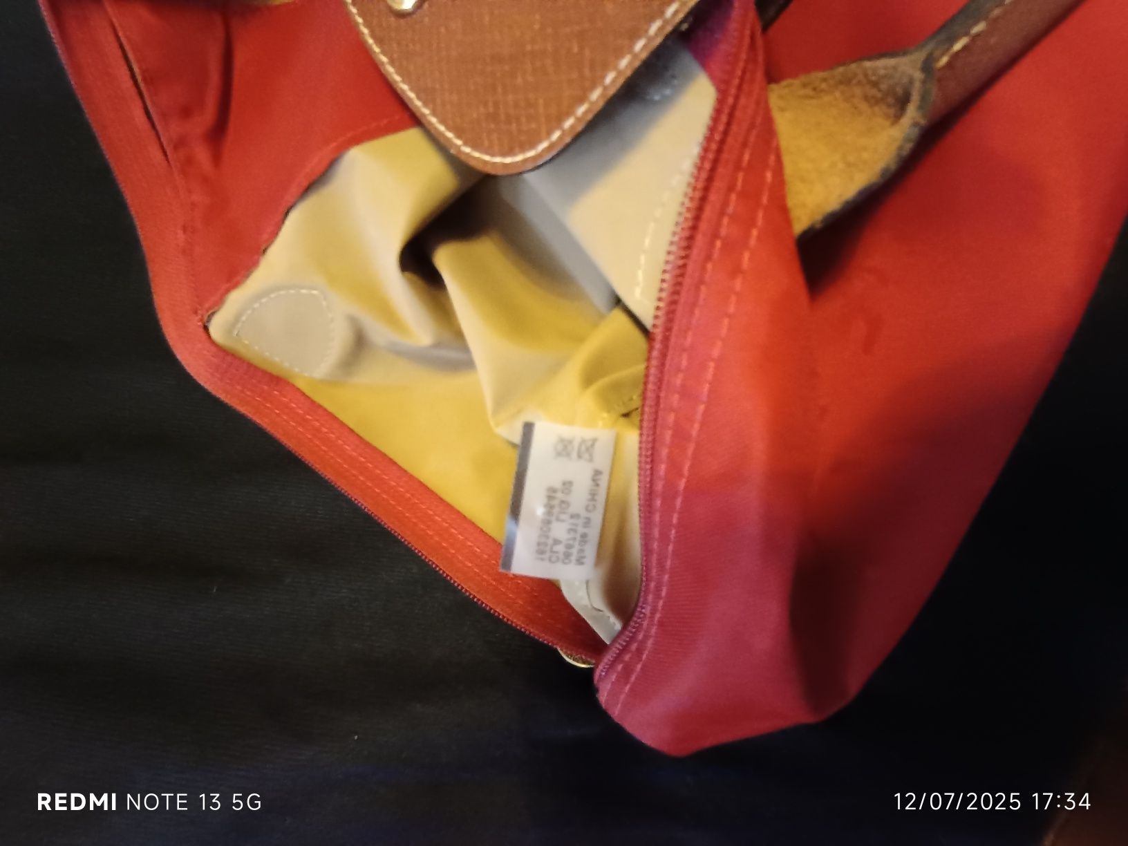 Bolsa longchamp vermelha