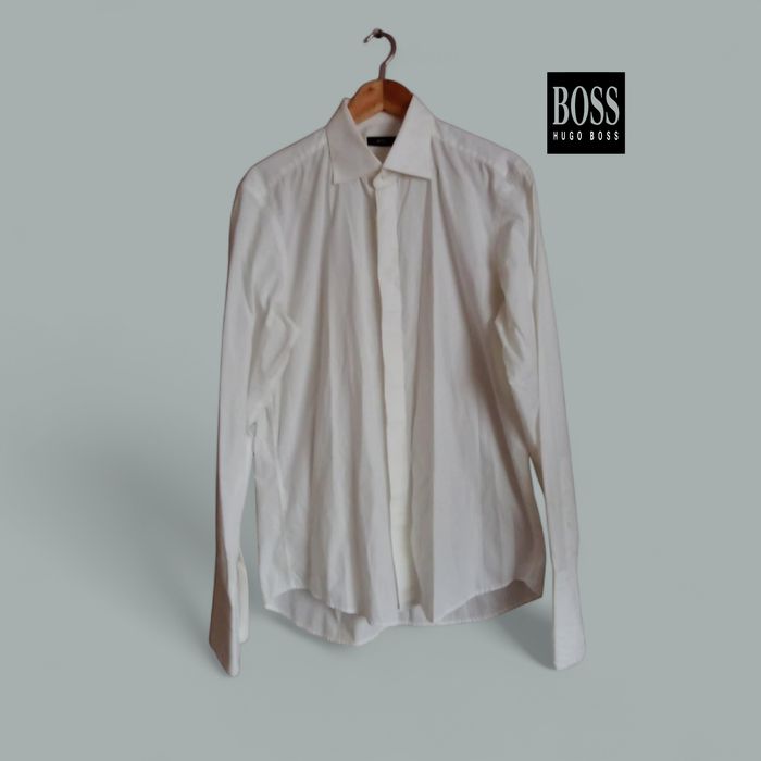 Biała koszula Hugo Boss