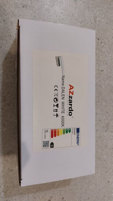 Lampa kinkiet biały Azzardo Dalen White 4000k