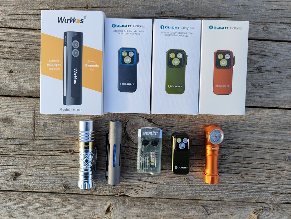 EDC ліхтар Olight Oclip Pro Black / Green / Orange / Red