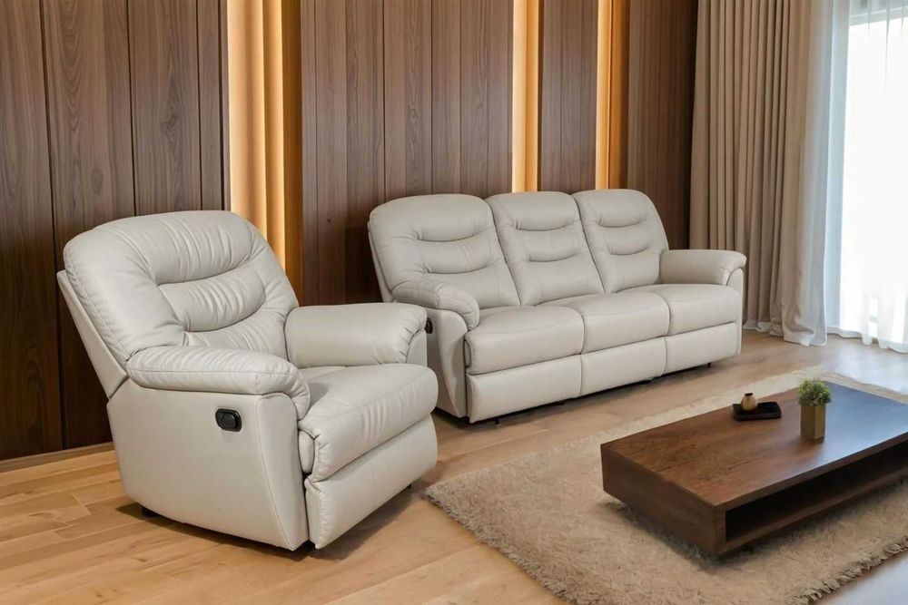 Zestaw Tania II Sofa 3os. i dwa fotele ! Kolory SKÓRA, relaks