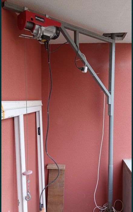 підйомник тельфер таль кран у вікно в окно, балка лебедка, лебідка