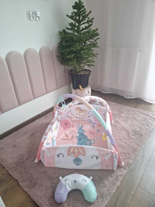 Mata edukacyjna Baby Play Mat Bird, stan bardzo dobry, prana w pralce
