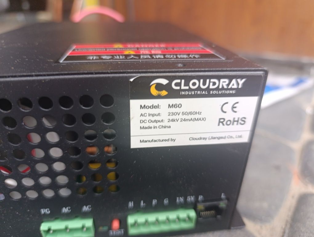Cloudray M60- zasilacz bdo plotera laserowego co2 60W