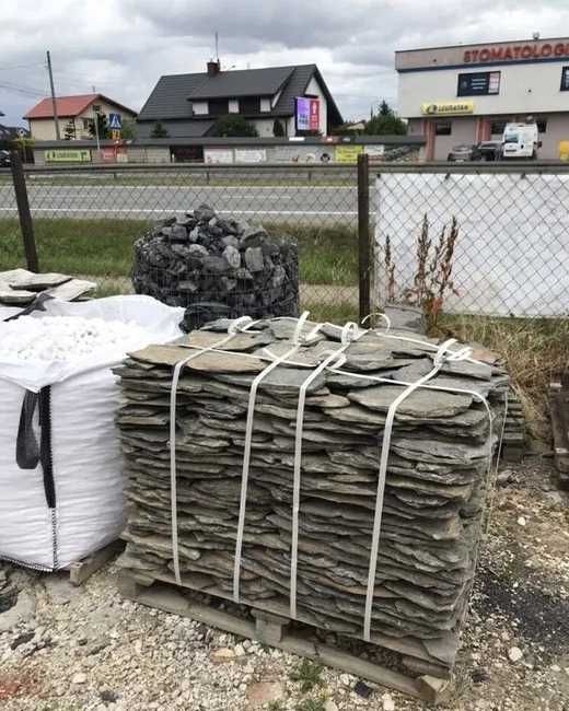 ŁUPEK SZAROGŁAZOWY Naturalny Kamień na Ścieżkę, Taras Szarogłaz Oczko