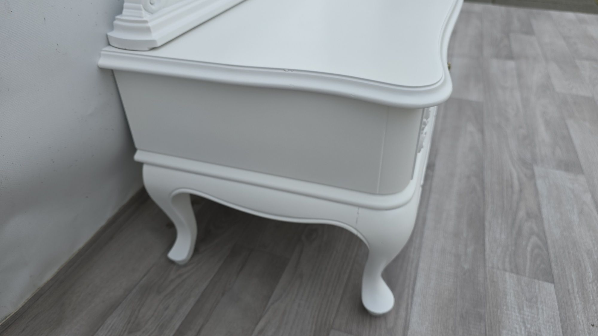 Toaletka Lustro Chippendale Białe