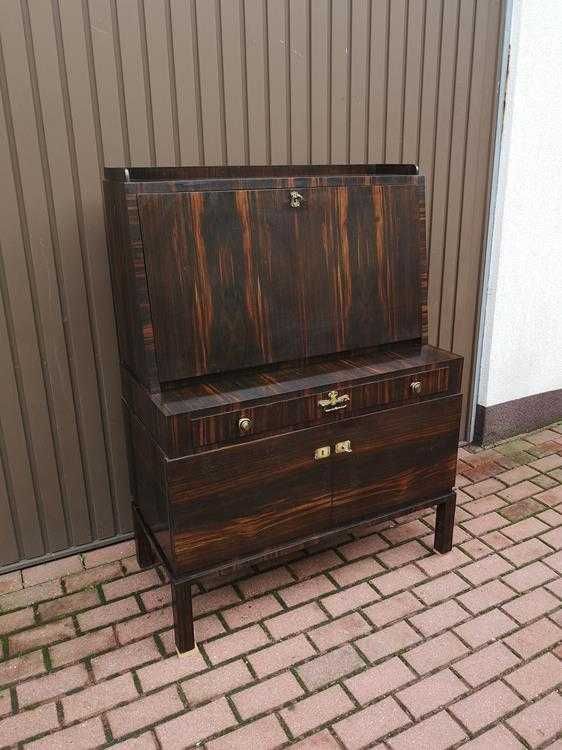 Sekretarzyk Biurko ART-DECO Heban Unikat Stary Antyk Okazja.