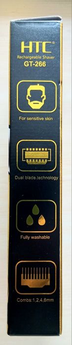 Мужской электрический триммер для бороды с одним лезвием HTC