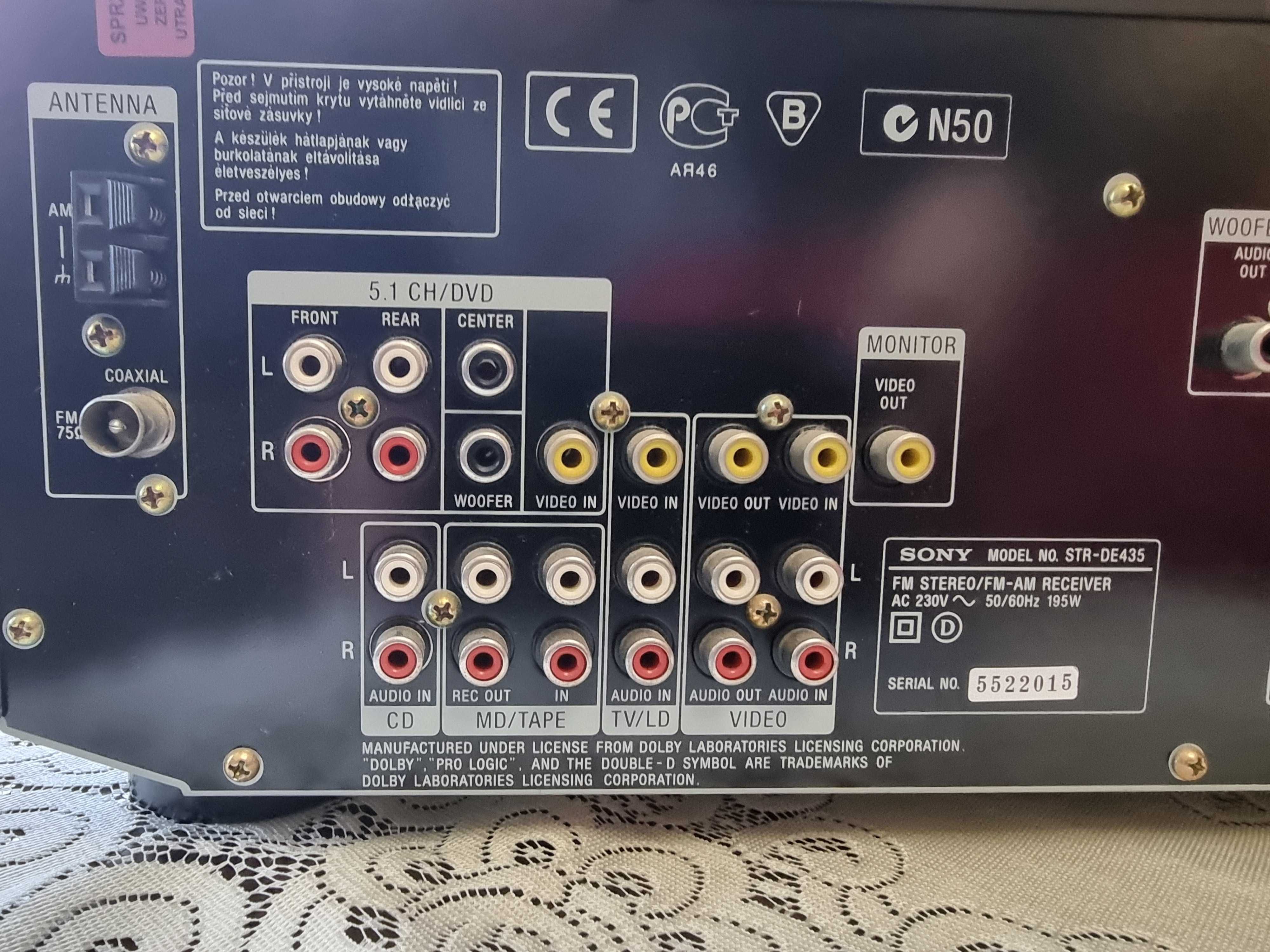 Amplituner Sony STR-DE435 + pilot