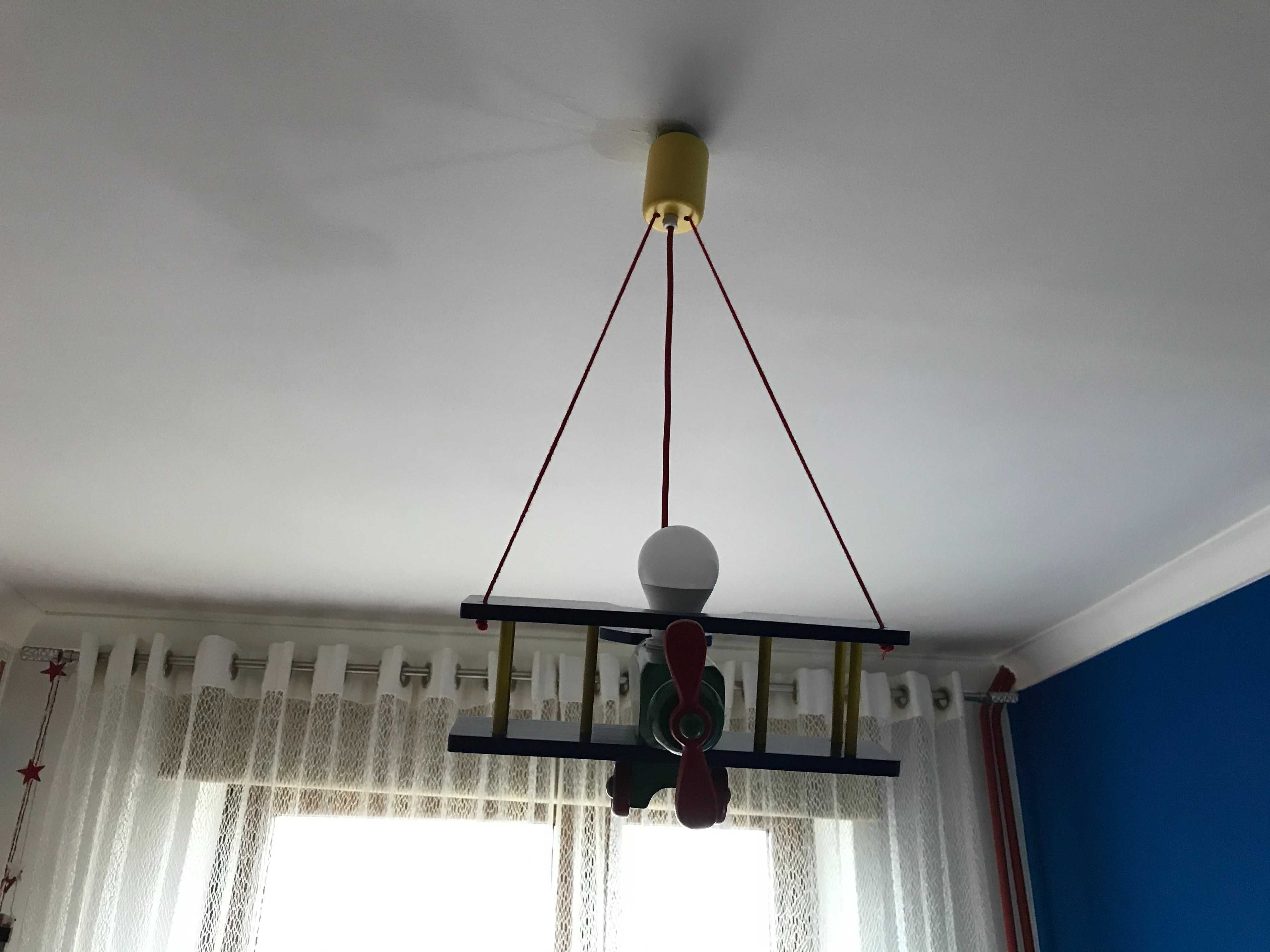 Lampa dziecięca, wisząca SAMOLOT, multikolor, KLIK