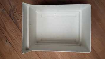 Pojemnik szuflada chłodziarki biały plastik wymiary 23x33x15 cm