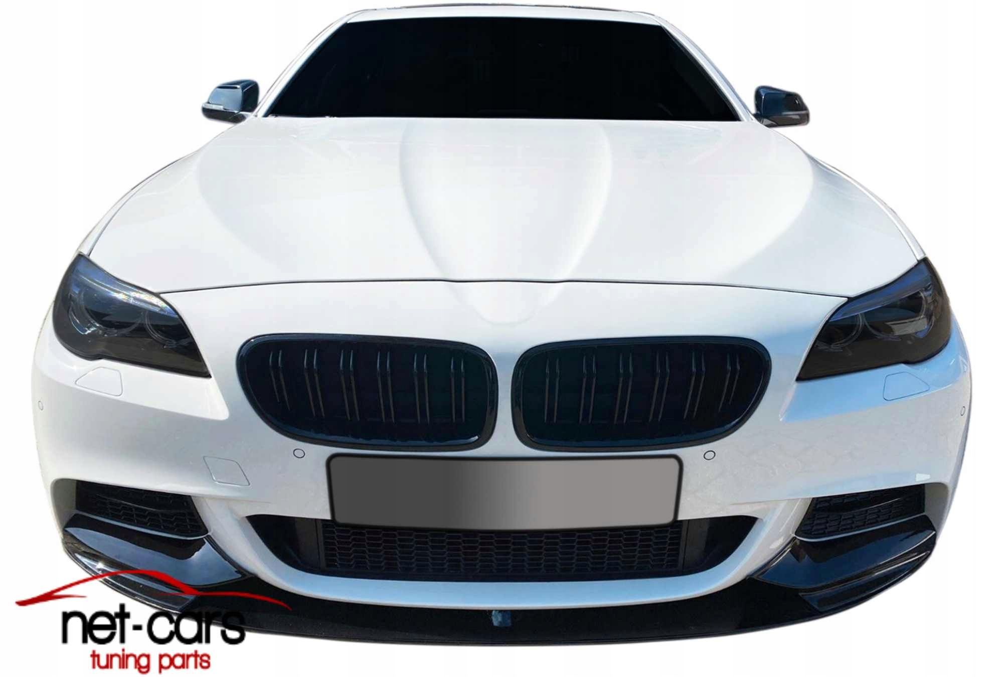 Spoiler dokładka przód BMW F10 F11 M Pakiet czarny połysk 2 elementy