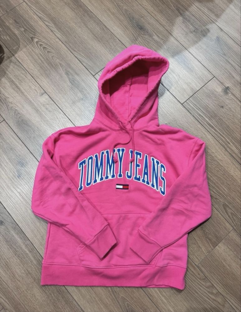 Tommy Jeans bluza różowa z kapturem świetna jak nowa S 449zl!