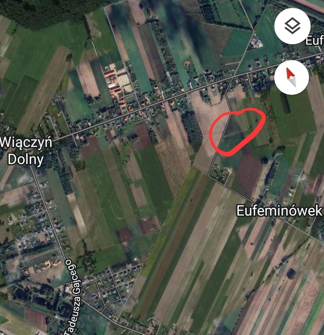 Sprzedam działkę  Eufeminów budowlana  Łódzki wschodni