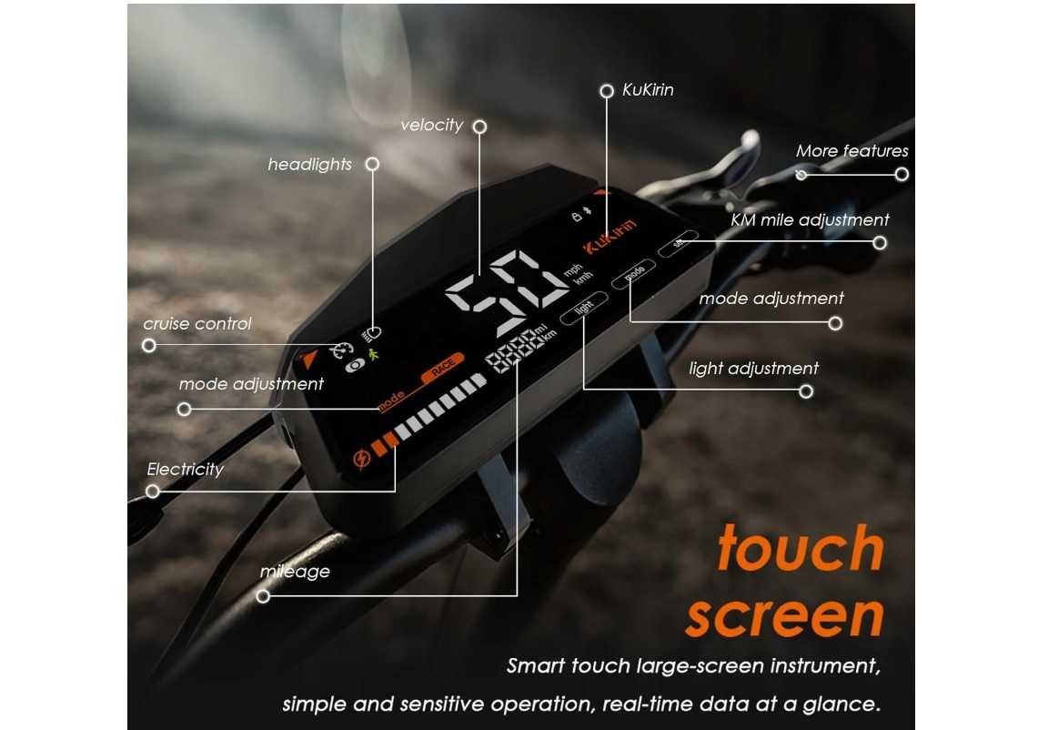 KuKirin G3 Pojazd Elektryczna 1200W 50km/h 18AH 70km