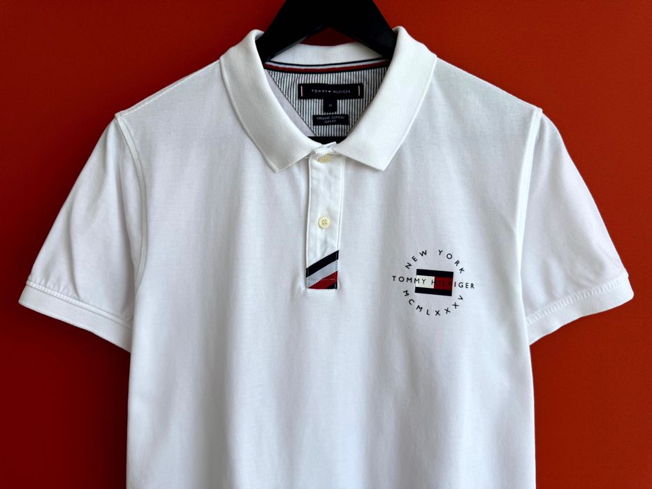 Tommy Hilfiger Оригінал чоловіча футболка з комірцем поло розмір M
