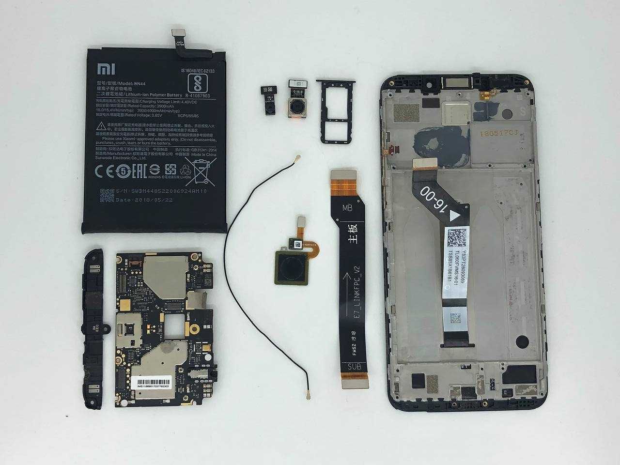 Разборка телефона Xiaomi Redmi 5 Plus шрот, запчасти