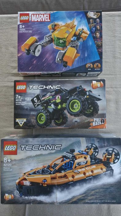 Zestawy LEGO - komplet, nowe (dla dziecka od 7-8 roku życia)