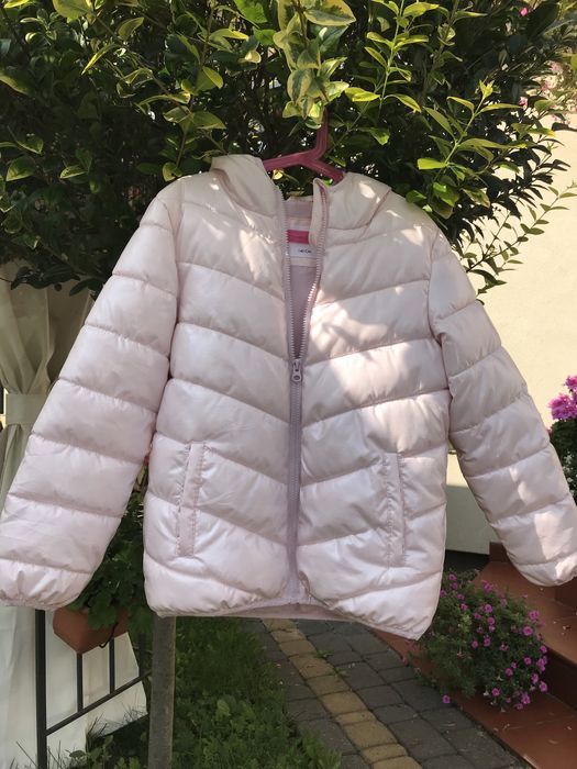 Różowa kurtka jesienno-wiosenna Sinsay. Rozmiar 140.