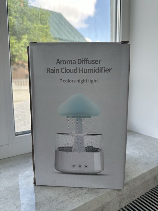Зволожувач повітря нічник з ефектом дощу