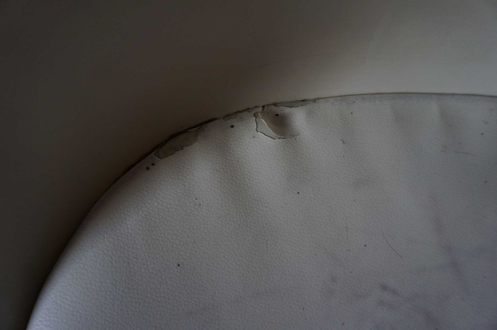 8 szt białe krzesła kubełkowe~ skandynawskie