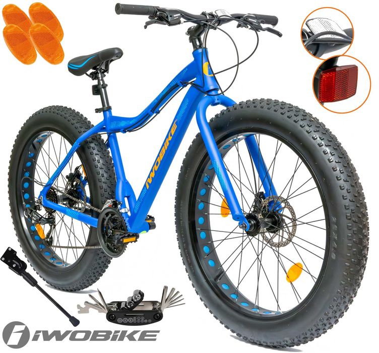 Rower Damski Męski Fatbike 26 IWOBIKE Shimano Aluminium Tarcze 2025