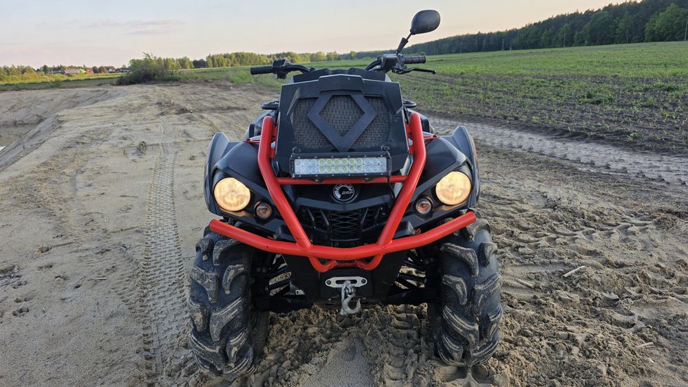 Can am Xmr 570 Outlander Zarejestrowany quad 4x4 pług do śniegu Orgina