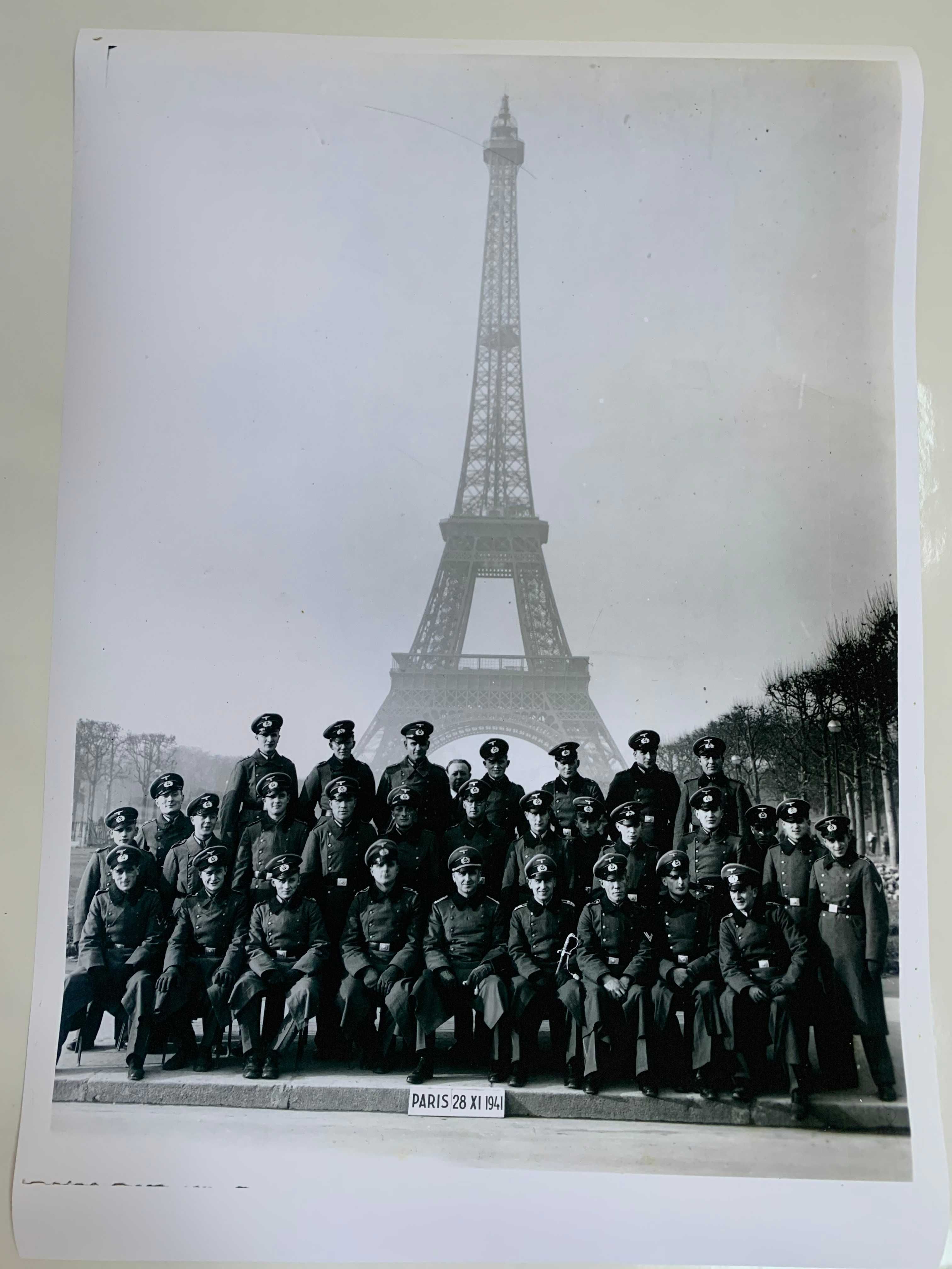 II Wojna Światowa, Paryż 28 XI 1941 , wydruk zdjęcia , duży format