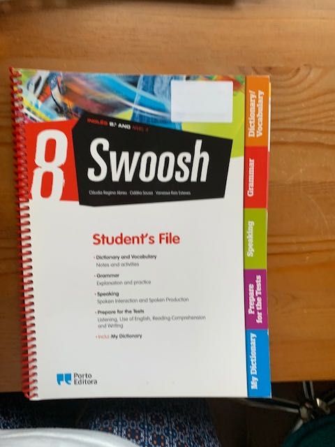 Caderno de Atividades Inglês 8 ano, Swoosh, NOVO