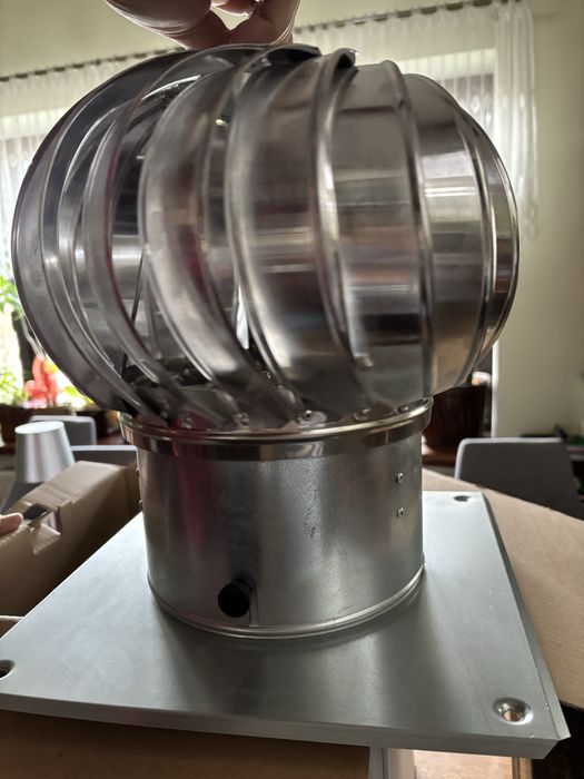 Nasada obrotowa kulista aluminiowa z podstawą fi 200