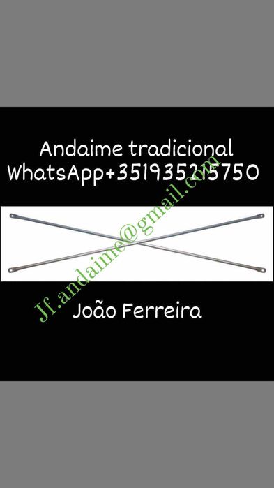 Andaime tradicional e cavaletes