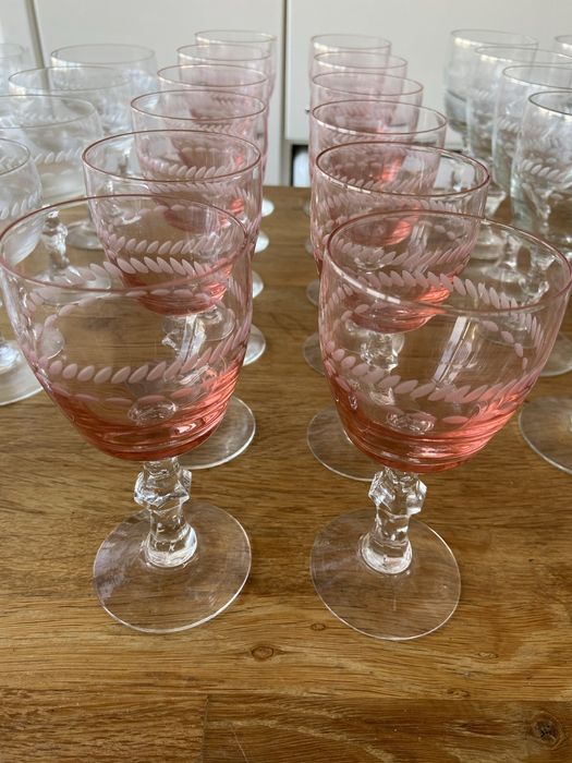 Serviço de copos antigo (8 pessoas)