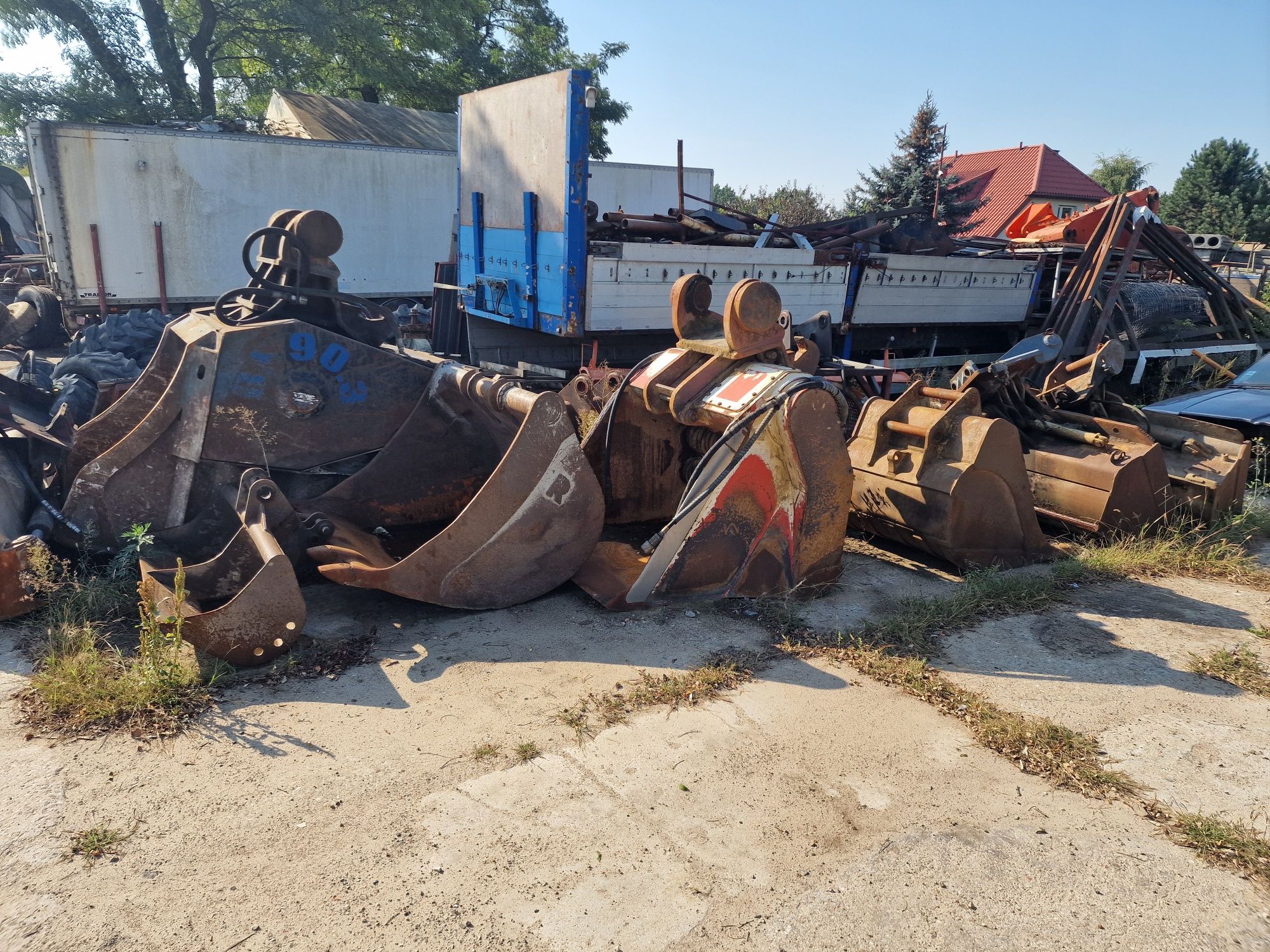 Łyżka podsiębierna skarpówka hydrauliczna chwytak do koparki ładowarki