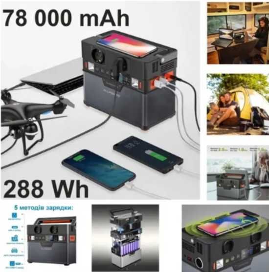 Зарядна станція AllPowers S300 288Wh 78000mah для квартири з програмою
