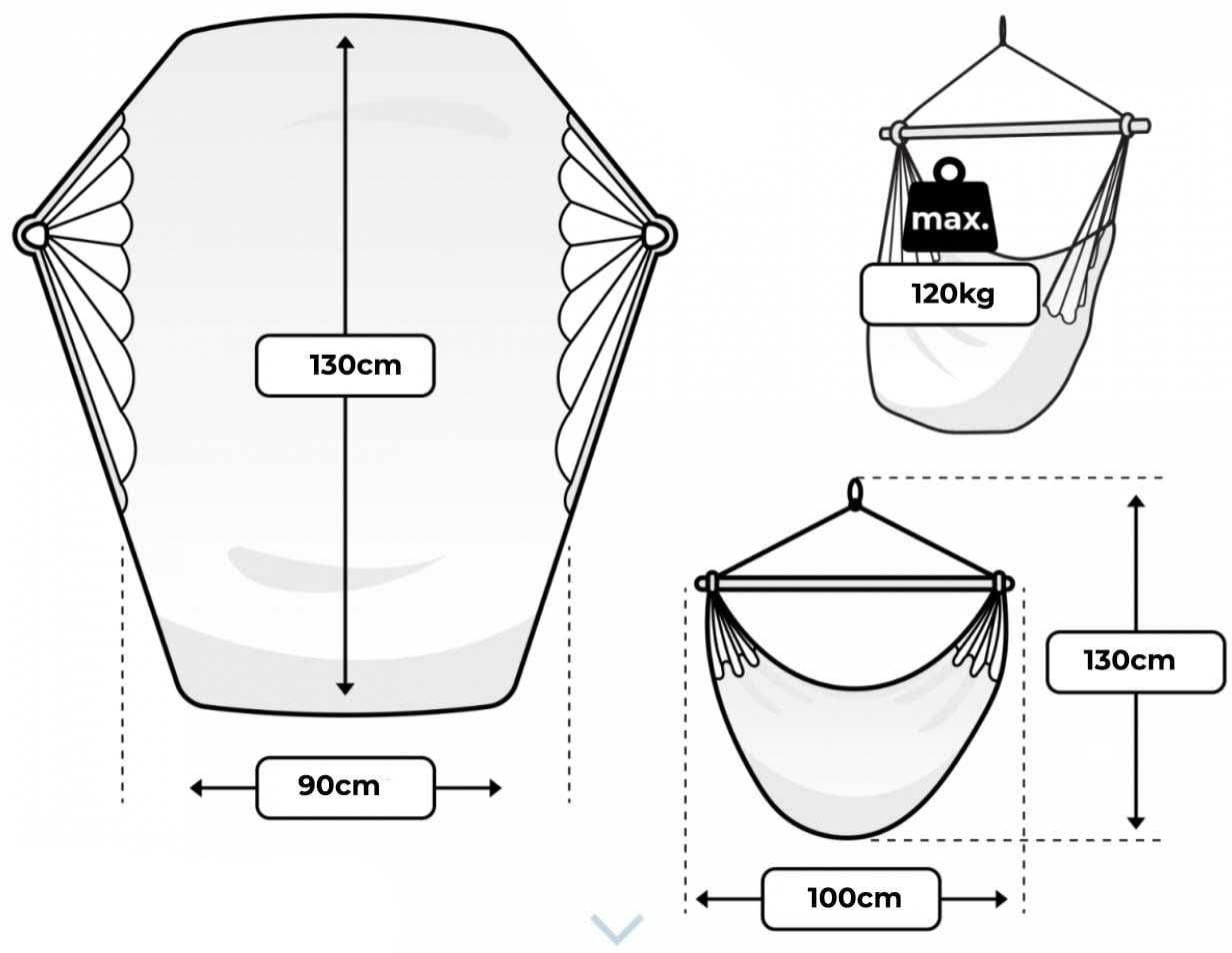 Fotel brazylijski Huśtawka Ogrodowa - Poduszki GRATIS relaks
