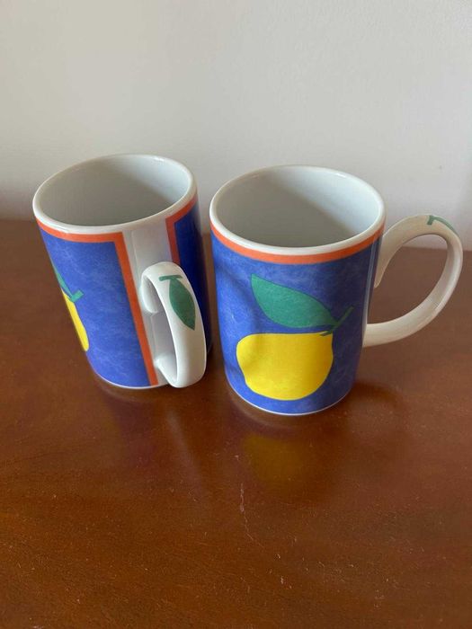 Serviço de café Vista Alegre e 2 Canecas, como novo (usado uma vez)