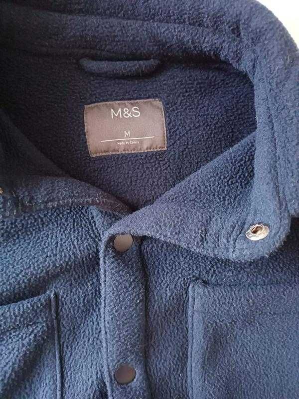 Шикарна флісова сорочка m&s, розмір м.