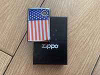 Зажигалка Zippo American Flag Diagonal High Polish Chrome, USA