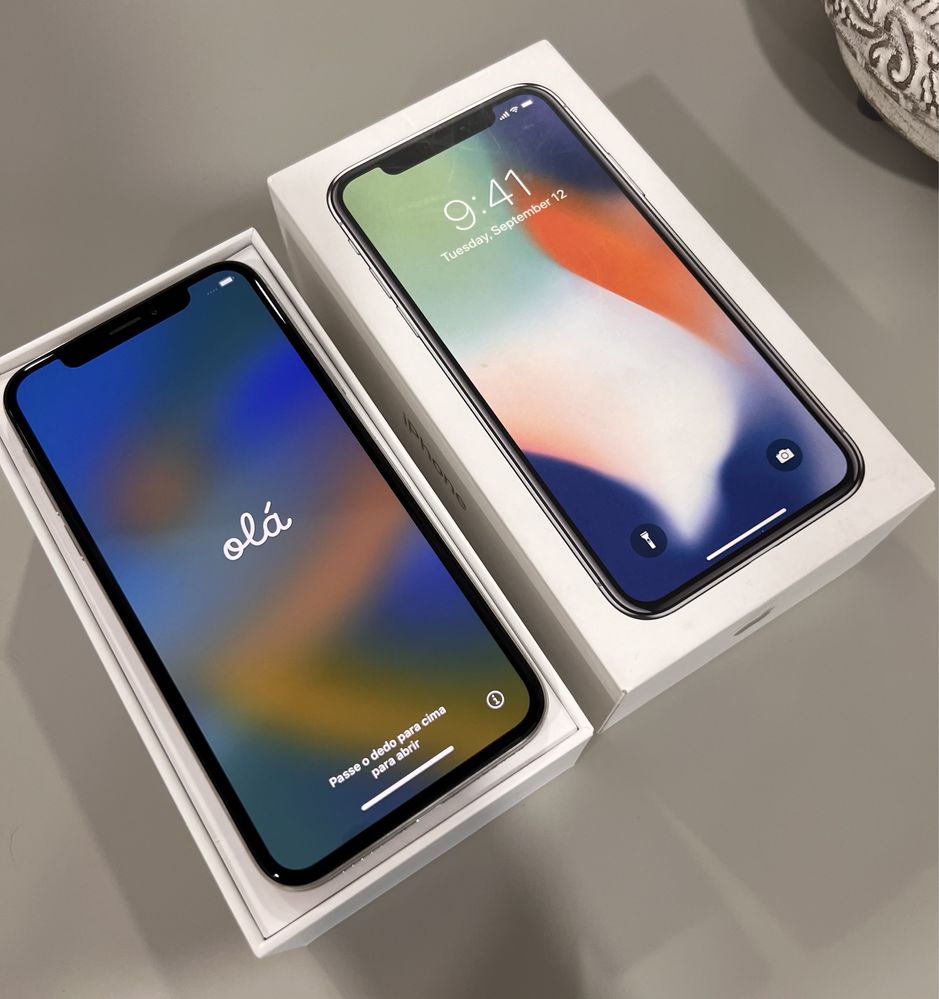 Iphone X 64G branco com capas incluidas