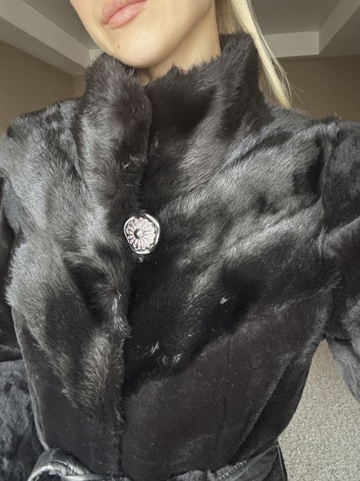 Шуба мутон норка С-М