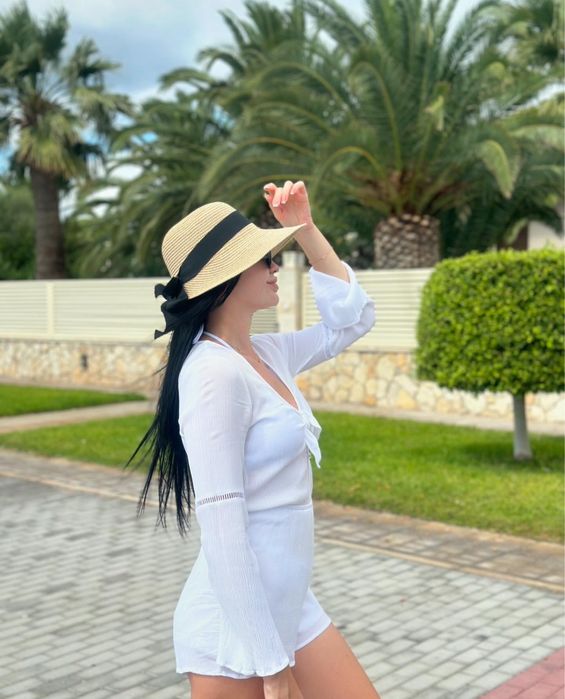 Білий легкий літній комбінезон