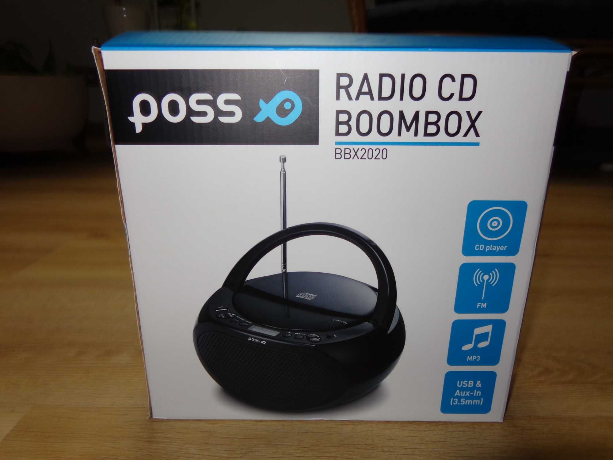 Radio CD Boombox Poss - nowy