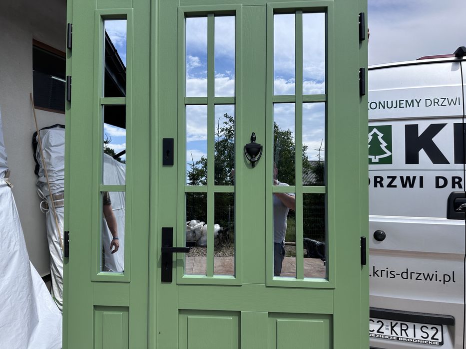 Drzwi Drewniane dwuskrzydłowe 141x235 Cała Polska nietypowe