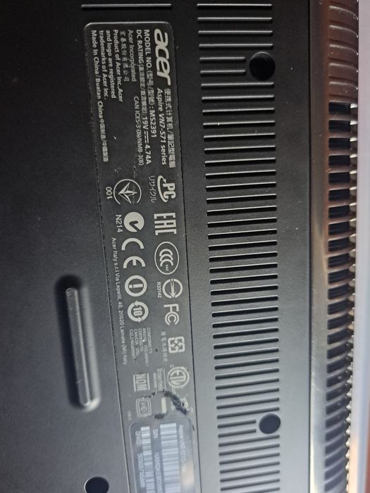 Acer i7 Gamming V Nitro avariado