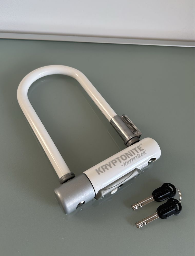 Zapięcie U-lock KRYPTONITE Kryptolok Zapinka Do Roweru Biała