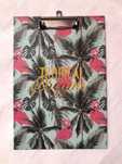 Prancheta / Clipboard FLAMINGOS - Tropical Dream (Nova)