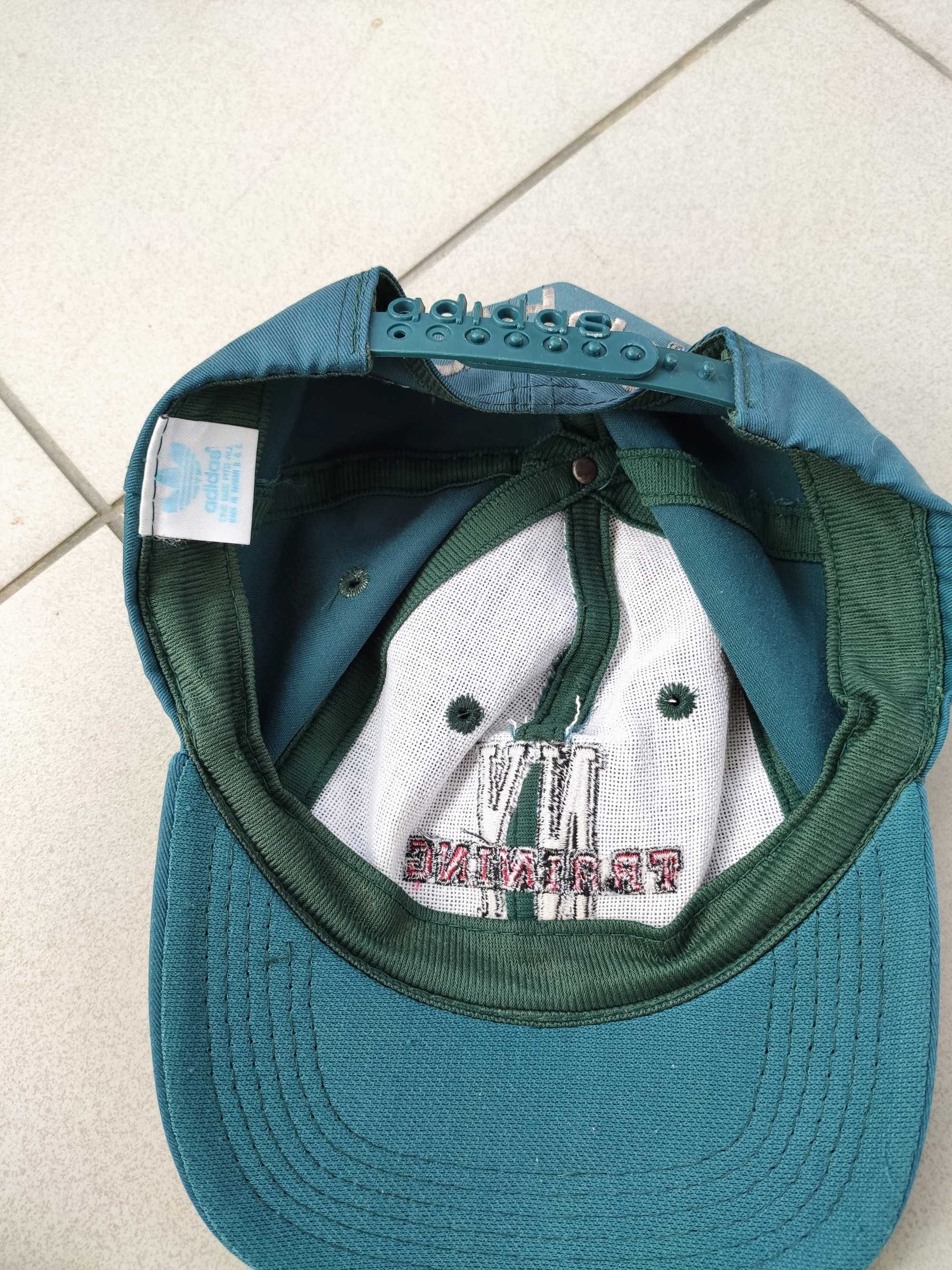 Vintage czapka Adidas kaszkiet z daszkiem 80s 90s