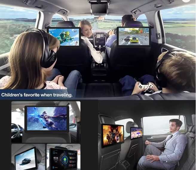 Monitor Auto 10,1" – Android, CarPlay e Bluetooth