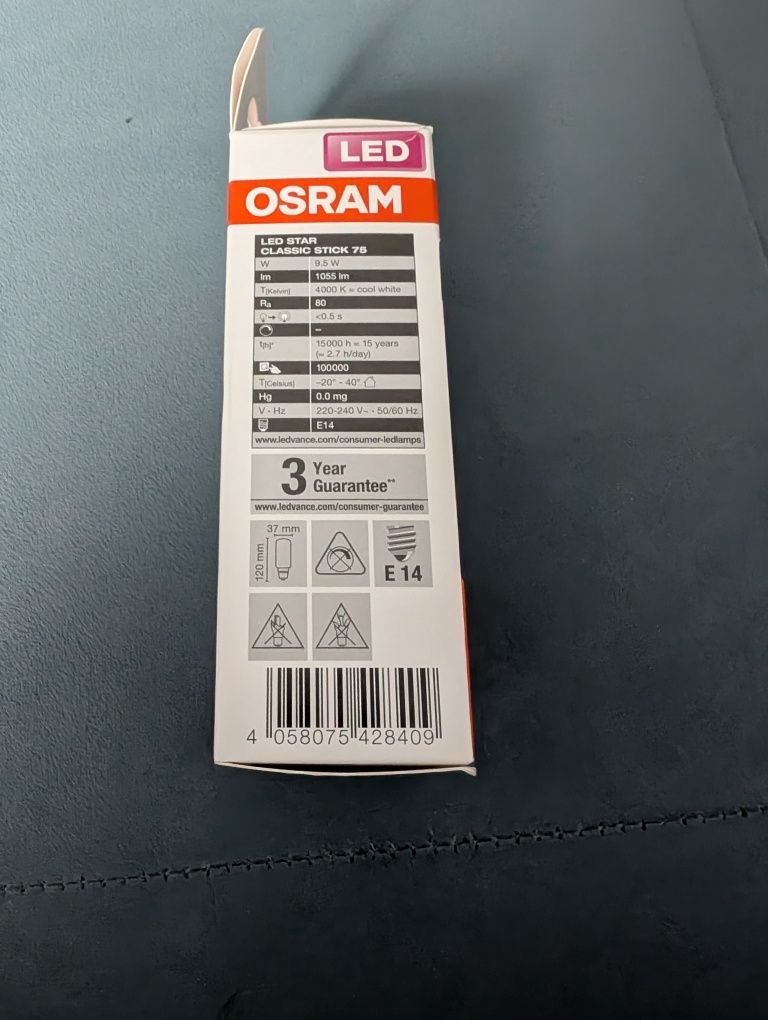 Żarówka LED Osram, E14 1055lm, 4000K